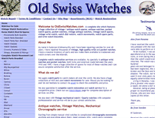 Tablet Screenshot of oldswisswatches.com